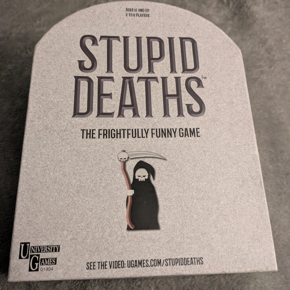 Stupid Deaths Board Game – Complete – Dark Humor Party Game – 2–6 Players –